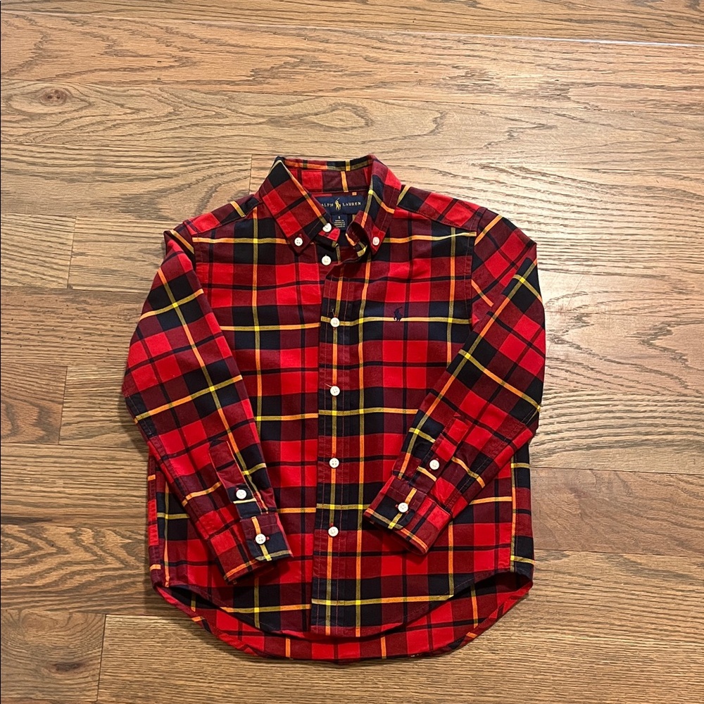Polo Ralph Lauren size 5 kids button down GUC